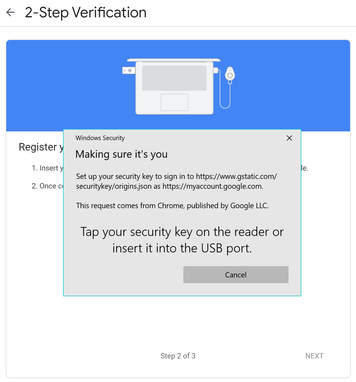 fido u2f security key google